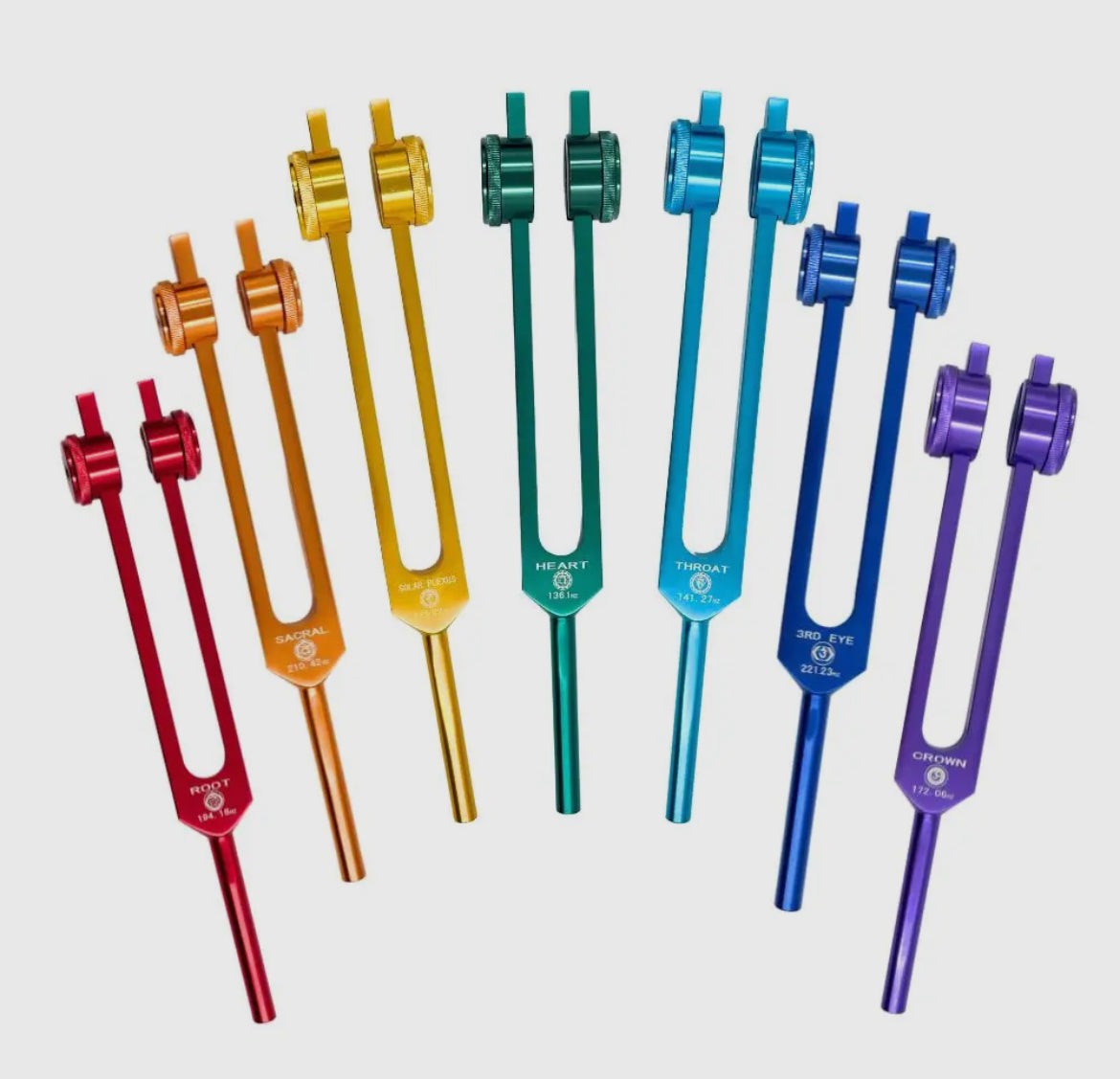 Tuning Forks 7 chakra set