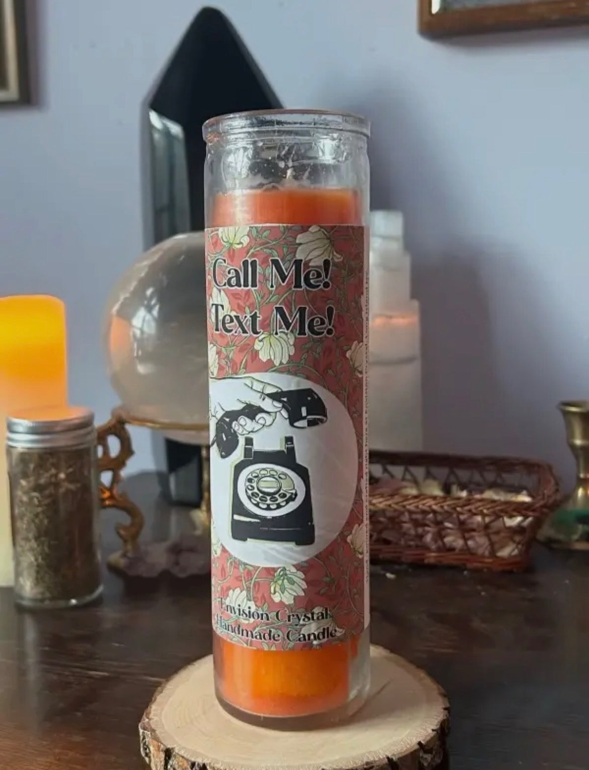 Call me text me 7 day candle