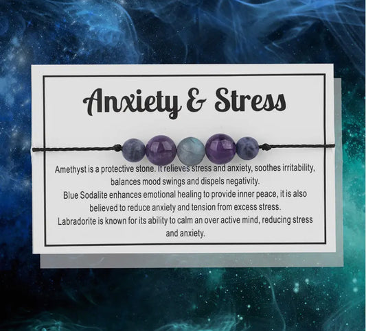 Anxiety and stress bracelet